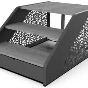 Escaleras del spa Heaven - RAL7016 / Wood Grey step