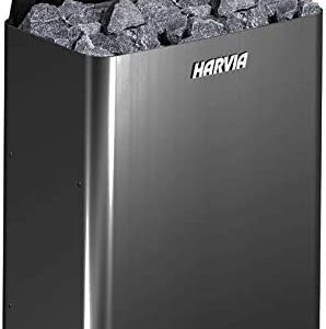 Estufa HARVIA Wall Negra Modelo 6,0kW sin unidad de control