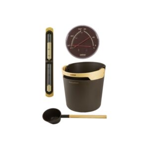 Kit HELMI de Harvia - Noir/Chocolat SA011B+SAC01010