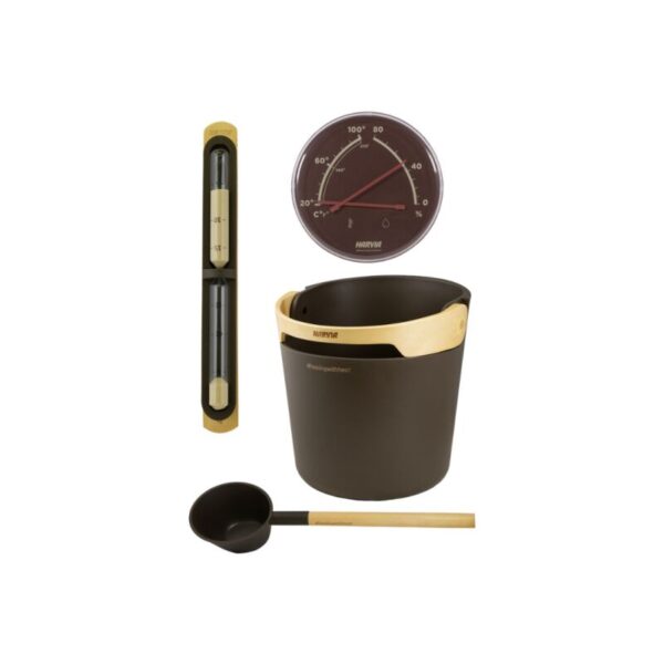 Kit HELMI de Harvia - Noir/Chocolat SA011B+SAC01010