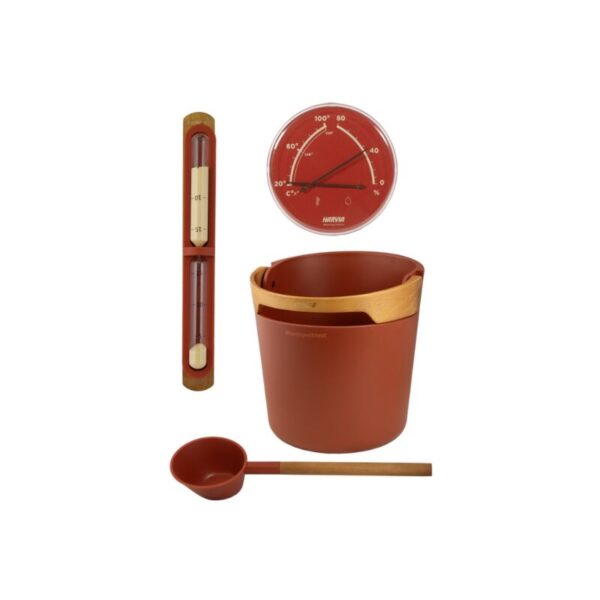 Kit HELMI de Harvia - Terracotta SA011R+SAC01011